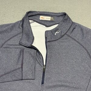 KJUS 1/4 Zip Pullover XXL 2XL Gray Golf Performance Stretch Resort Active